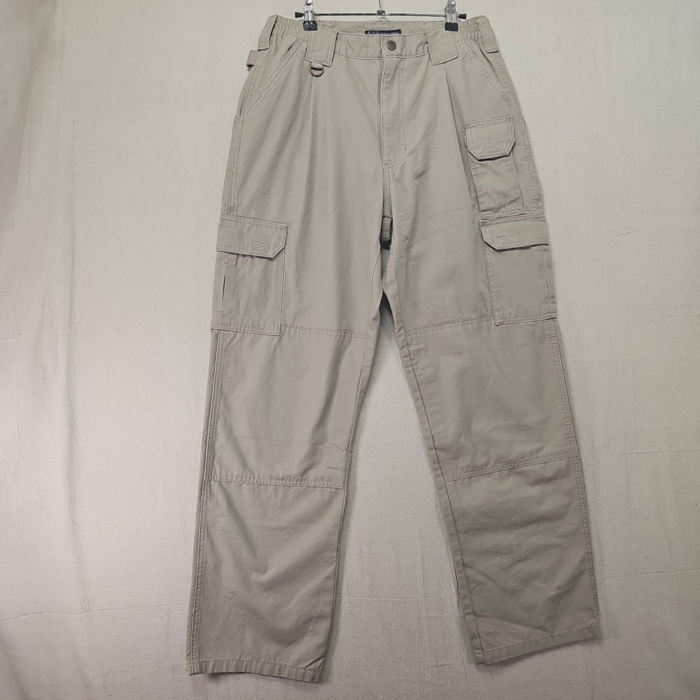 5.11 Tactical Pants Men's 32 x 32 Style 74251 Beige Cargo Utility Elastic Waist